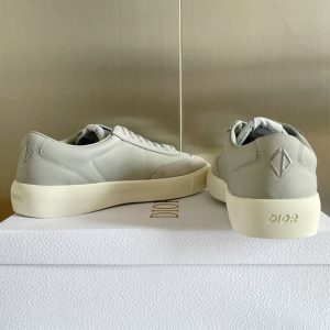 Dior B101 Dior Gray Smooth Calfskin and Nubuck Sneaker - DR059