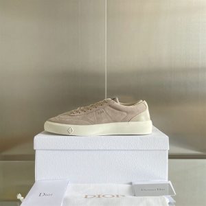 Dior B101 Greige Nubuck Calfskin Sneaker - DR056