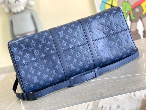 Louis Vuitton Keepall Bandoulière 50 Monogram Shadow Leather Travel - LK18