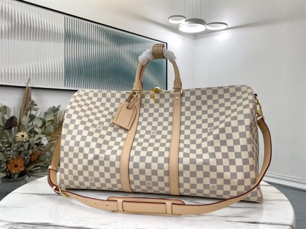 Louis Vuitton Keepall Bandoulière 55 Damier Azur Canvas - LK08