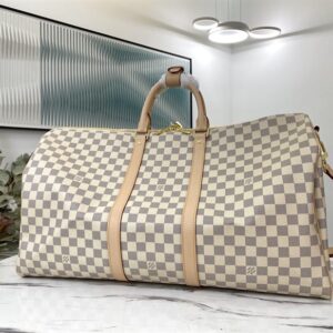 Louis Vuitton Keepall Bandoulière 55 Damier Azur Canvas - LK08