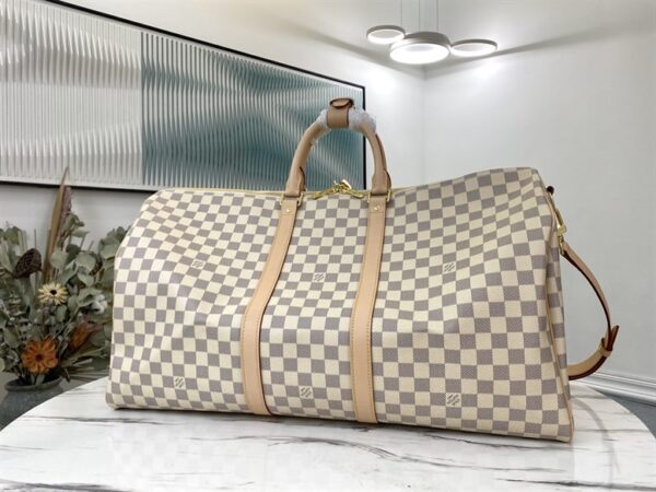 Louis Vuitton Keepall Bandoulière 55 Damier Azur Canvas - LK08