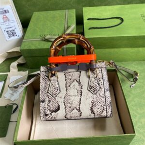 Gucci Diana Mini Python Tote Bag - GB237