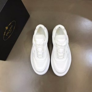 Prada Macro Re-Nylon and Brushed Leather Sneakers - PSD026