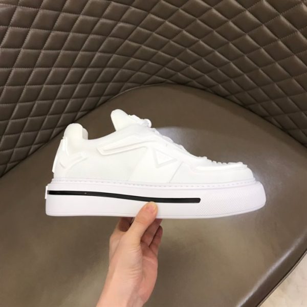 Prada Macro Re-Nylon and Brushed Leather Sneakers - PSD026