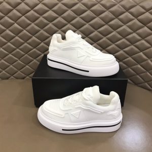 Prada Macro Re-Nylon and Brushed Leather Sneakers - PSD026