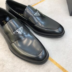 Prada Brushed Leather Loafers - PLD008