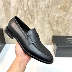 Prada Brushed Leather Loafers - PLD009