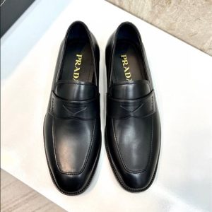 Prada Brushed Leather Loafers - PLD009