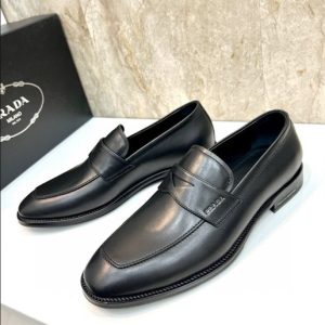 Prada Brushed Leather Loafers - PLD009