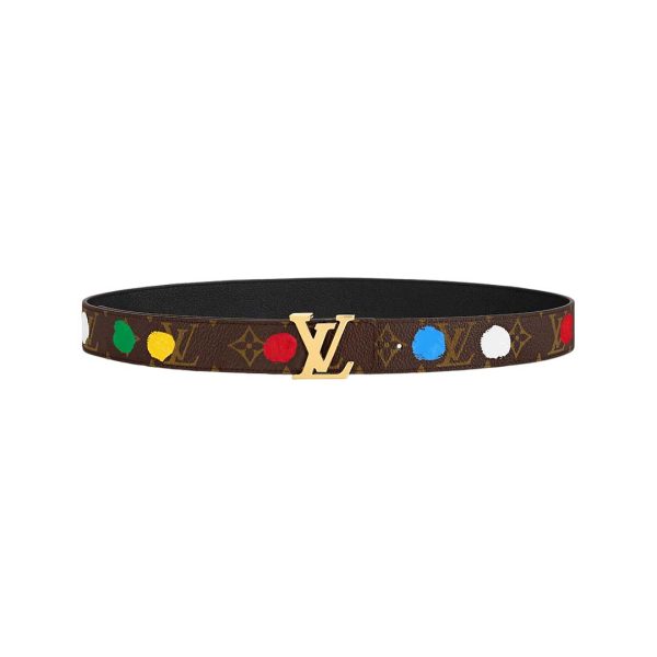 LV x YK LV Initiales 30mm Reversible Painted Dots Belt - LVB116