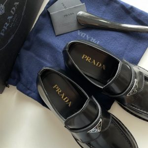 Prada Brushed Leather Loafers - PLD019