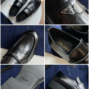 Prada Brushed Leather Loafers - PLD019