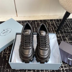 Prada Soft padded nappa leather laced-up shoes - PLD015