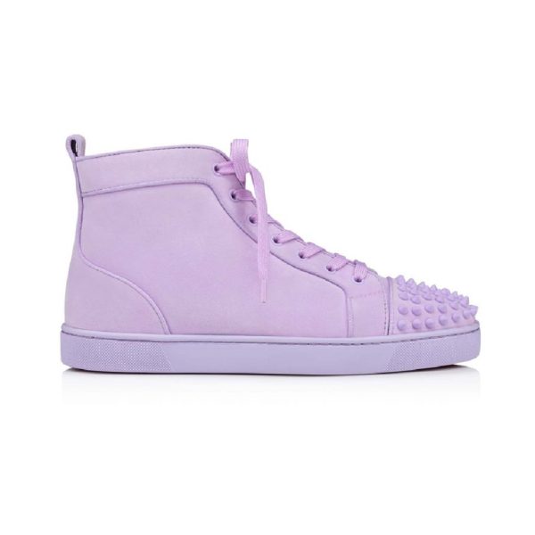 Christian Louboutin Lou Spikes Lilac Smoke Sneaker Reps