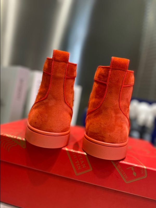 Christian Louboutin Orlato Orange Suede Sneaker Reps 4