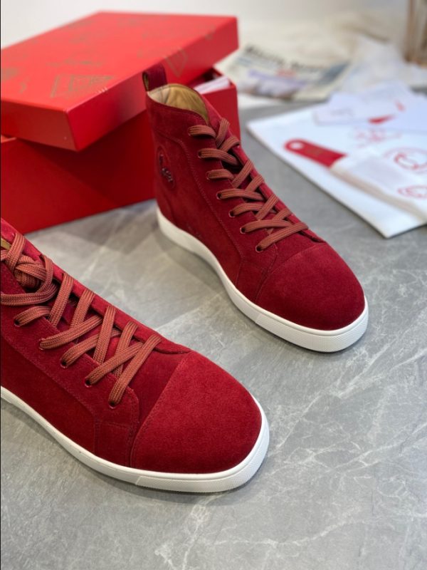 Christian Louboutin Louis High Red Sneaker Reps 5