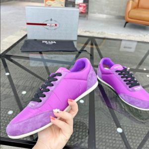 Prada Monaco Snickers Purple Sneakers Reps 3