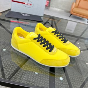 Prada Monaco Snickers Yellow Sneakers Reps