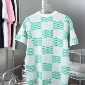 Damier Knitted Short-Sleeved Crewneck 1