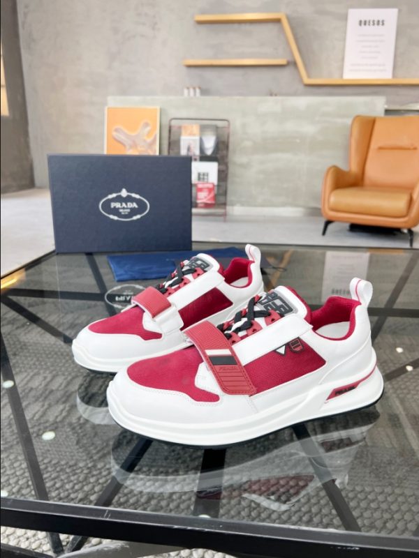 Prada Wrk White Red Sneakers Reps 1