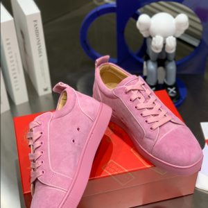 Christian Louboutin Louis Junior Spikes Orlato Flat 'Pink Confettis' Sneaker Reps 2