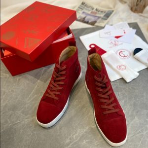 Christian Louboutin Louis High Red Sneaker Reps 2