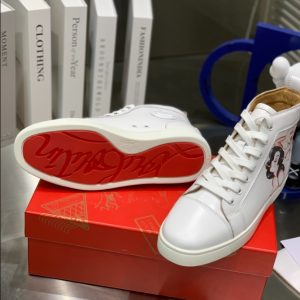 Christian Louboutin Skateboarding Shoes Men High-top White 1