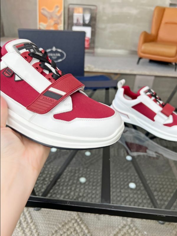 Prada Wrk White Red Sneakers Reps 3