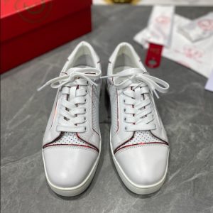 Christian Louboutin Fun Vieira White Red Sneaker Reps 3