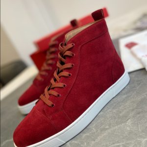 Christian Louboutin Louis High Red Sneaker Reps 6