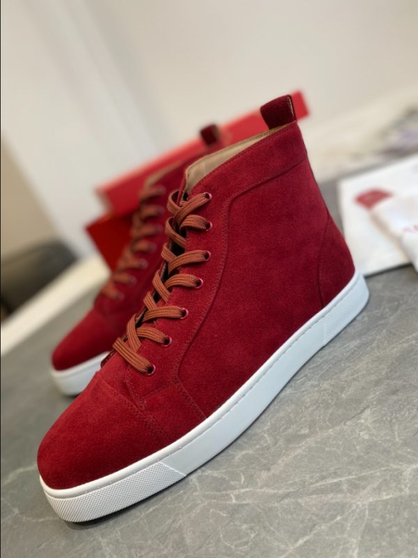 Christian Louboutin Louis High Red Sneaker Reps 6