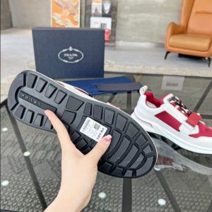 Prada Wrk White Red Sneakers Reps 6