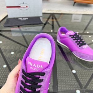 Prada Monaco Snickers Purple Sneakers Reps 4