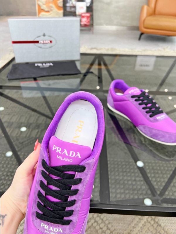 Prada Monaco Snickers Purple Sneakers Reps 4