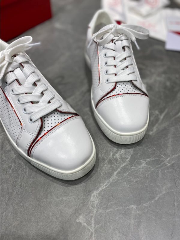 Christian Louboutin Fun Vieira White Red Sneaker Reps 2