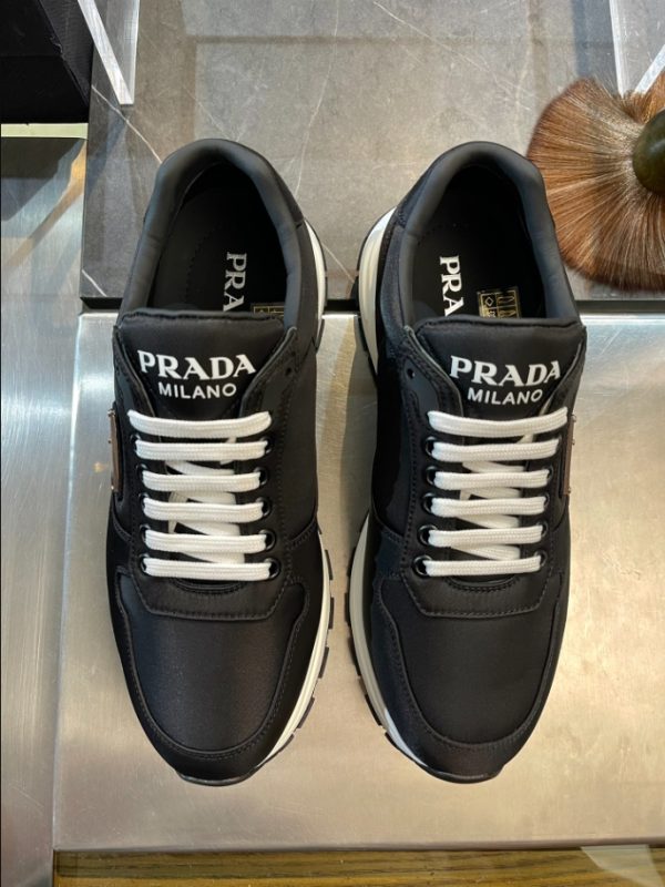 Prada Triangle-logo Re-Nylon Black Sneakers Reps 2