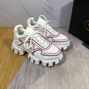 Prada Cloudbust Thunder White Red Black Sneakers Reps 5