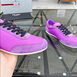 Prada Monaco Snickers Purple Sneakers Reps 5