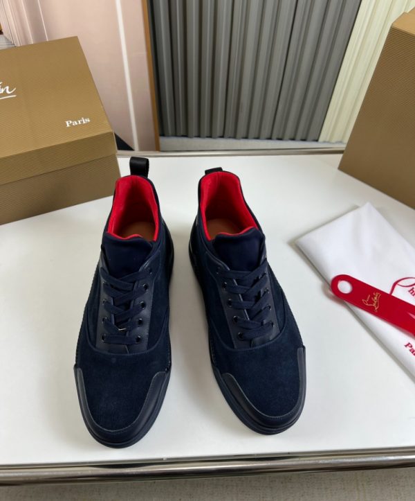 Christian Louboutin Navy Blue Black Sneaker Reps 3