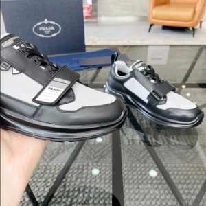 Prada Mechano 'Black Silver' Sneakers Reps 6