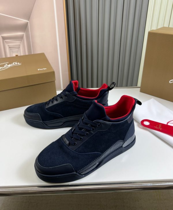 Christian Louboutin Navy Blue Black Sneaker Reps 6