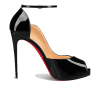 Christian Louboutin Round Chick Alta Pumps Black Reps