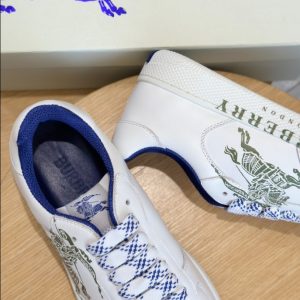 Burberry White Oliver Green Low Sneaker Reps 3