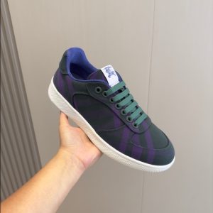 Burberry Navy Purple Mid Sneaker Reps 1