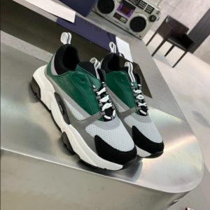 Dior B22 White Black Green Mesh Sneaker Reps