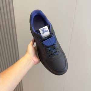 Burberry Black Navy Mid Sneaker Reps 1