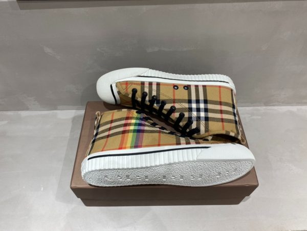 Burberry Rainbow Print High Top Sneaker Reps 1