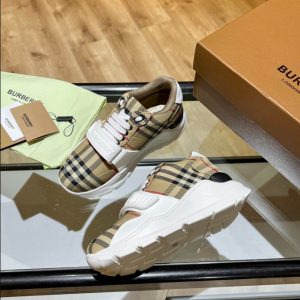 Burberry Beige Burb Trainers Sneaker Reps 4