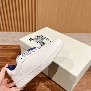 Burberry Terrace Leather White Electric Blue Sneaker Reps 2